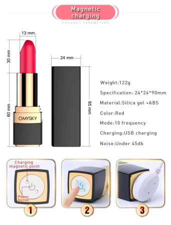 Стильная женская секс-игрушка OMYSKY – вибратор в виде помады